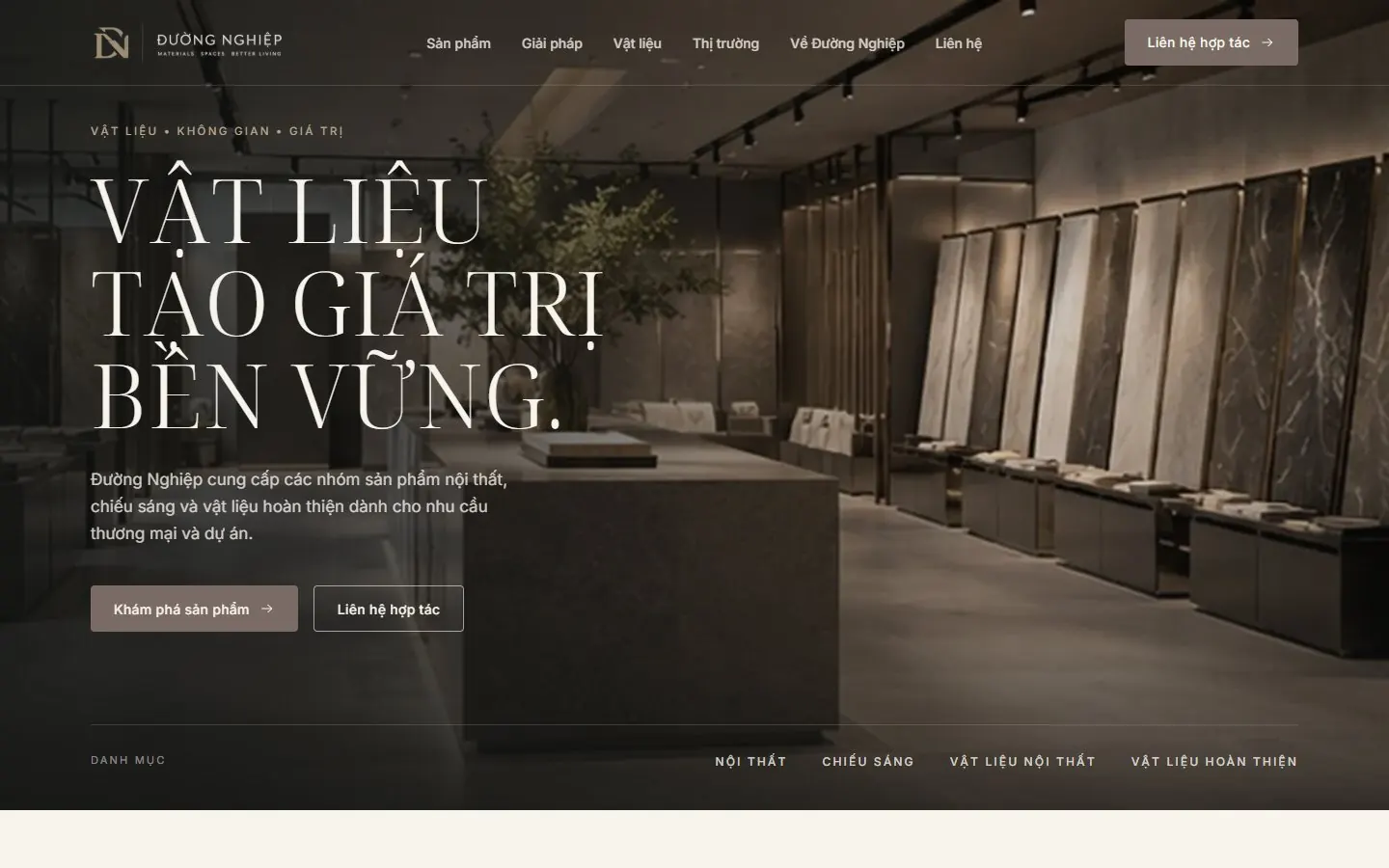 Trang chủ website Đường Nghiệp